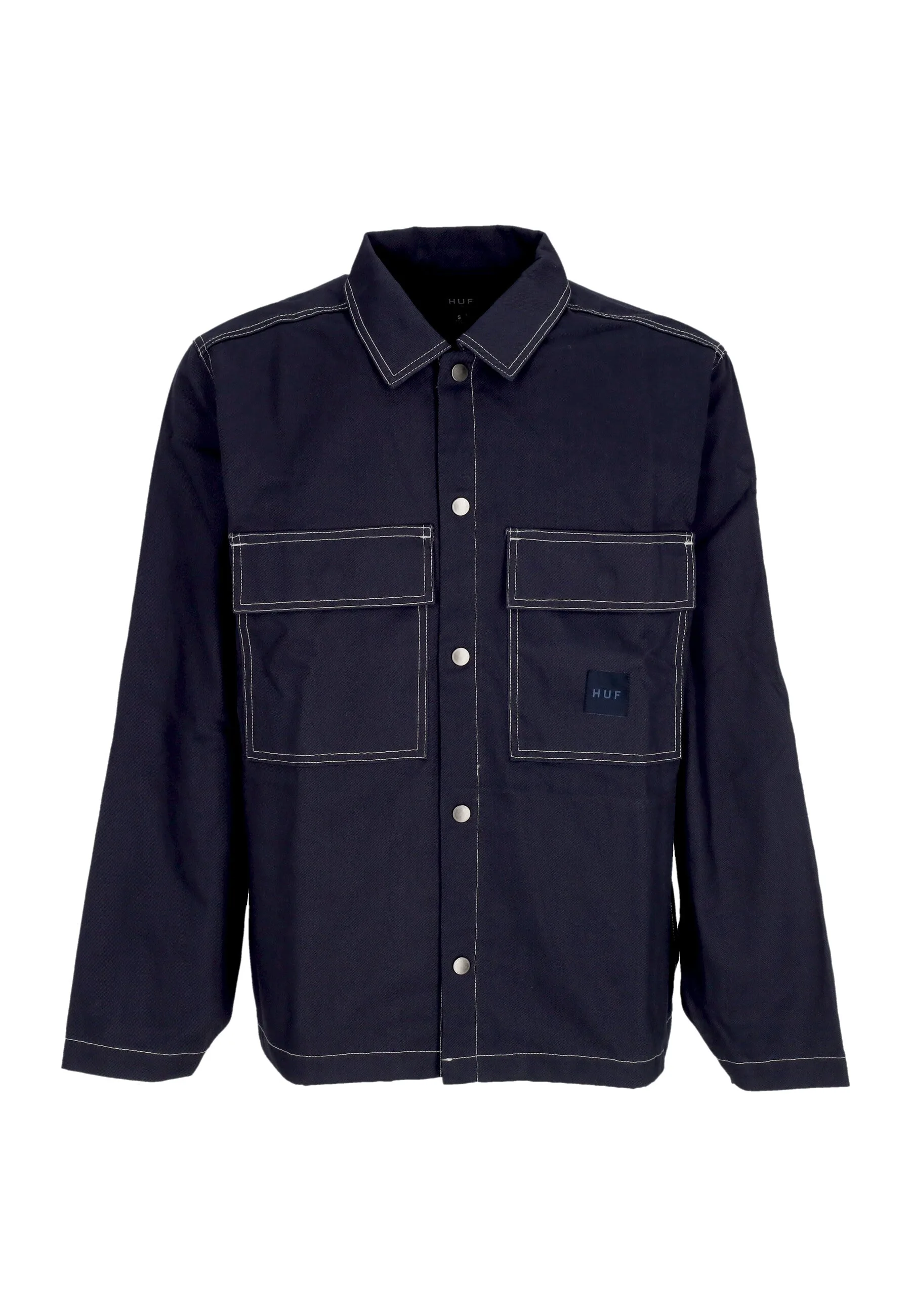 Giacca Workwear Uomo Mason Shacket Navy - Huf - FashionsVida