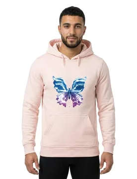 Miss Sweat à Capuche Chromed Butterfly Pink L
