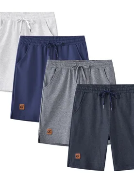 Men Casual Sport Cotton Shorts, Breathable Drawstring Zipper Pockets Elastic Waist Shorts for Running Jogging Gym - Aliexpress - FashionsVida