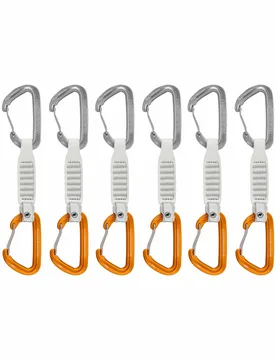 Pack de 6 dégaines ultra-légères - Sender Wire 12 cm 6 Pack - Blanc - Mammut - FashionsVida
