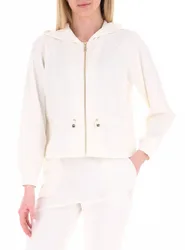 Felpa con zip SPORT AVORIO XS