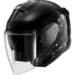 Casco Moto Jet SKWAL JET REPTAIA Nero Antracite taglia XL