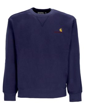 Felpa Girocollo Uomo American Script Sweat Enzian