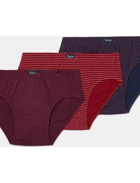 Pack de tres slips semicortos de hombre con estampados - Abanderado - FashionsVida