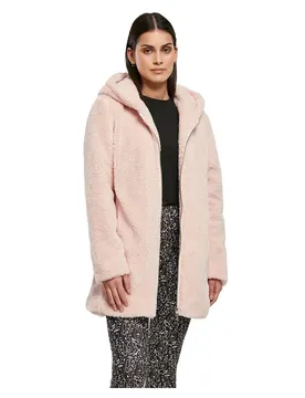Urban Classics Parka Sherpa Pink XL