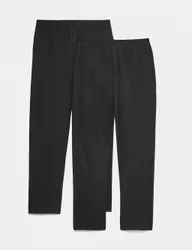 Pack Ultimate Cotton Rich Loungewear Bottoms Black male