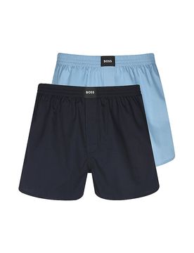 Boxershorts 2er Pkg. light / pastel blue dunkelblau XXL herren