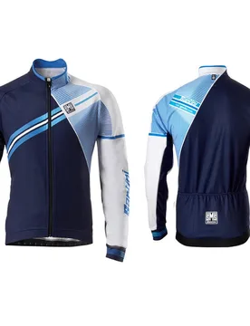 Galactica jacket cortavientos ciclismo hombre Azul (M) - Santini - FashionsVida