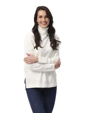 Kianna High Neck Sweater Off White XS Women - Redgreen - FashionsVida