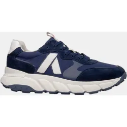 Deportivo de cordones de hombre de piel