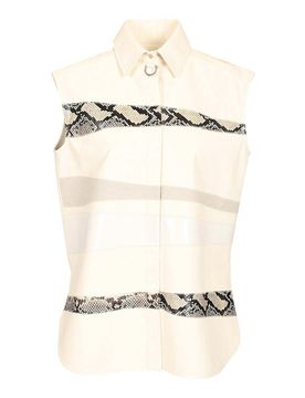 Camicia in pelle senza maniche