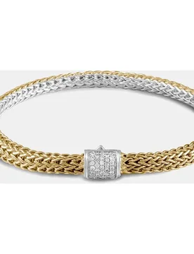 Pulsera Chain de plata y diamantes - John Hardy - FashionsVida