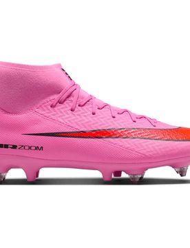 Mercurial superfly 10 acad sg-pro ac botas de futbol cesped natural Rosa (44)