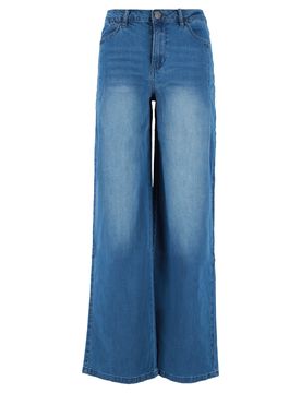 Wide Leg Pleat air denim female