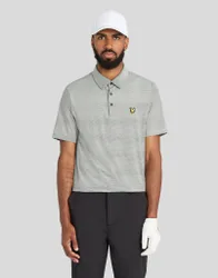 Men's Microstripe Technical Polo Shirt Cactus Green/ Soft Grass