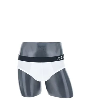 Slip in cotone BIANCO XL - DSQUARED2 BEACHWEAR - FashionsVida