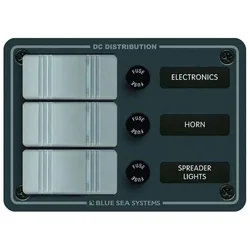 Contura 3 Switches Panel 45a Grey 133.3 x 95 mm unisex