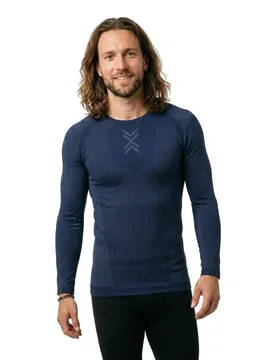 Maglietta A Maniche Lunghe Xceed Run Marine / Slate Blue 2XL