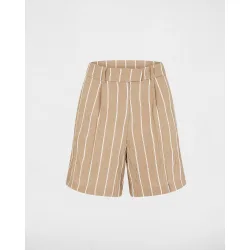 Short de mujer de rayas de tiro alto