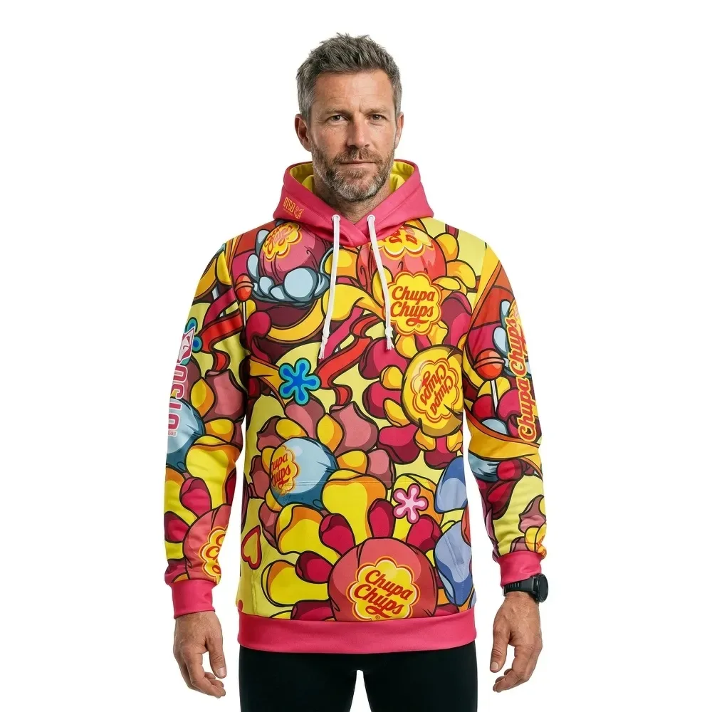 Felpa Con Cappuccio Chupa Chups Flower Multicolour S - OTSO - FashionsVida