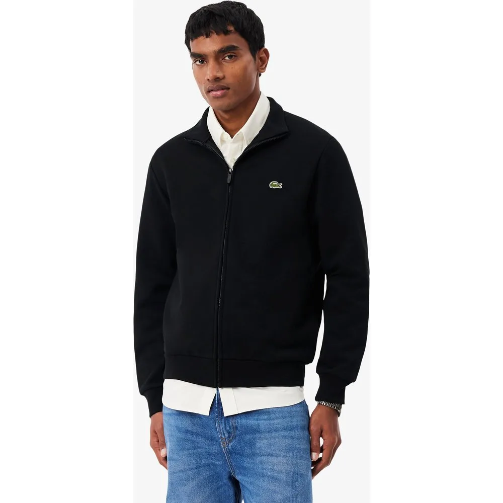 Sudadera de hombre con cremallera de felpa de algodón en - Lacoste - FashionsVida