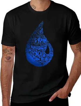 MTG Blue Mana Magic the Gathering Draw Sticker T-Shirt t shirt for man 100 percent cotton t shirts for man graphic funny - Aliexpress - FashionsVida