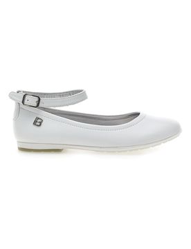 Ballerine Bianche Con Cinturino AG17087 32