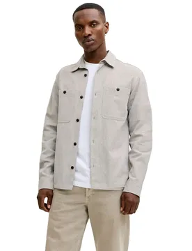 Chemise à Manches Longues Blurayle Linen Solid Lemon Pepper / Regular Fit L