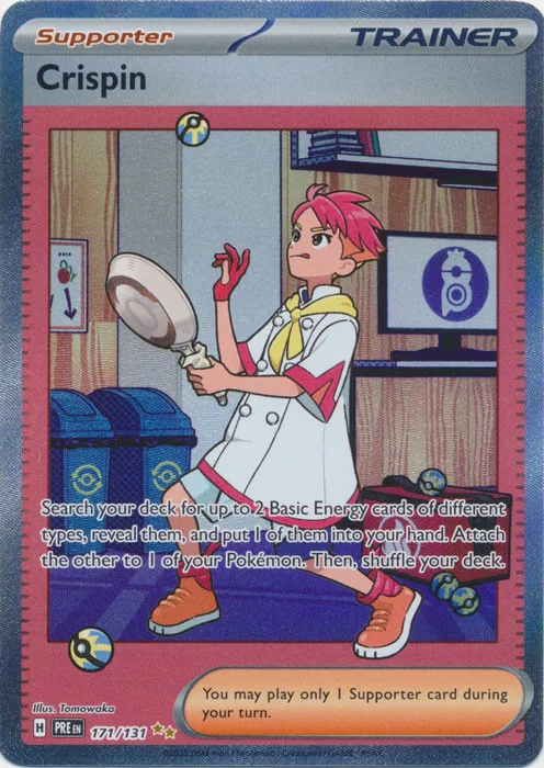 Pokemon SV Prismatic Evolutions 171/131 Crispin (Alternative Art, Full Art) - Pokémon - FashionsVida