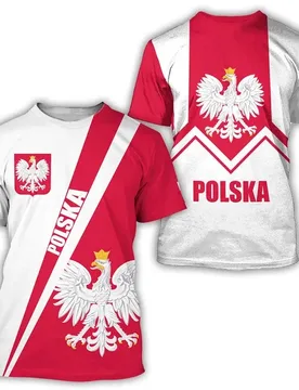 Poland Flag 3D Print T-Shirts Summer Men Women Casual Fashion Streetwear Oversized Short Sleeve T Shirt Male Tees Tops Clothing - Aliexpress - FashionsVida