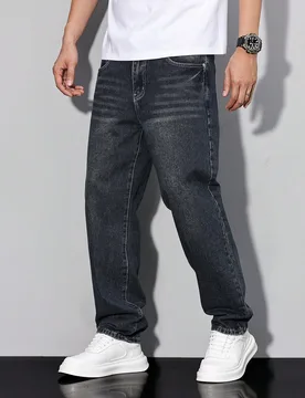 Jeans vaqueros minimalistas y casuales con múltiples bolsillos para hombre - Shein - FashionsVida