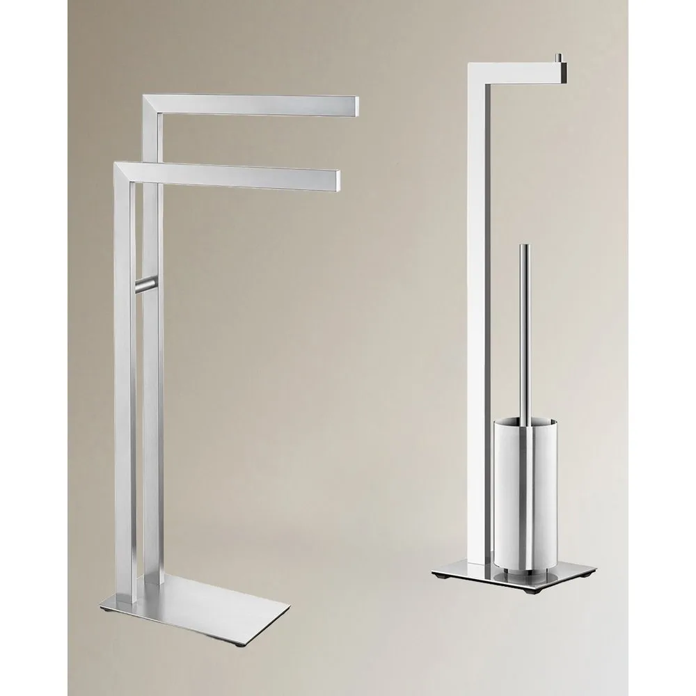 Colección de accesorios de baño Linea acero mate - Zack - FashionsVida