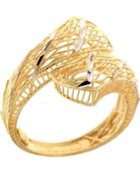 Anello Donna Oro Giallo e Bianco 803321731974