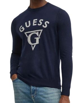 Pullover blu logo jacquard Edgar M4BR06 Z3H82 G7V2
