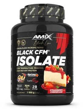 Proteine Del Siero Del Latte Isolate Black Cfm Cheesecake Alle Fragole 1kg