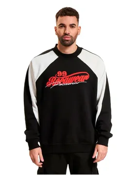 Sweat-shirt Blocks Black / White 2XL