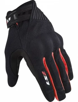 Guanti Moto Estivi DART 2 Nero Rosso taglia S - LS2 - FashionsVida
