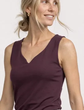 Basic Top mit Herzausschnitt female Rot - Street One - FashionsVida