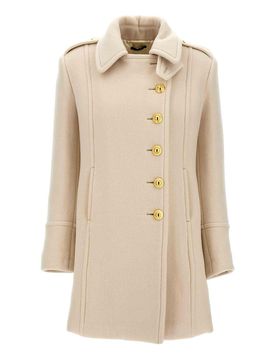 Tom Ford Cappotto monopetto in lana