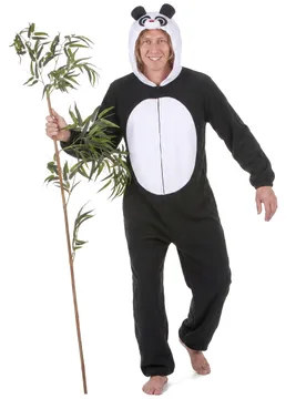 Panda-Herrenkostüm schwarz-weiss - KARNEVAL-MEGASTORE - FashionsVida