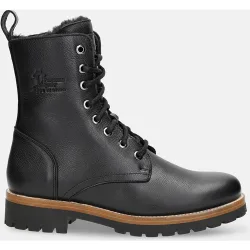 Botas de mujer en piel con forro de pelo sintético