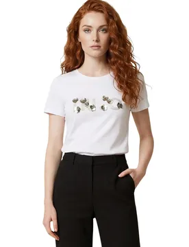 Liu Jo Damen T-Shirt Beige 512821