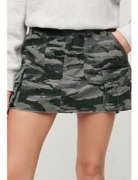 Para mujer. W7210305A Falda Utility Parachute (XS), Casual, Camuflaje, Algodón