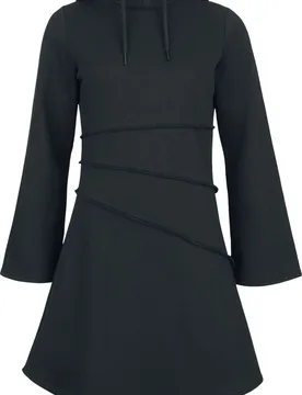 Kurzes Kleid - Celtic fine lines - S bis XL - für Damen - Größe L - schwarz - Frauen - female - Black Premium by EMP - FashionsVida