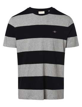 GANT Camiseta gris moteado / negro