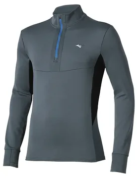 Felpa Con Mezza Zip Active Warmalite Dark Slate S - Mizuno - FashionsVida