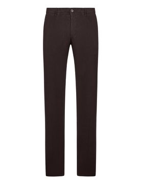 Pantaloni slim fit in velluto a coste