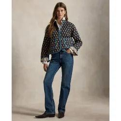 Chaqueta de mujer acolchada con estampado