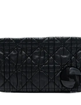 Calfskin Cannage Rose Clutch - Dior - FashionsVida