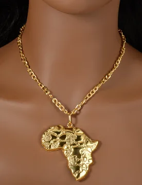 A Set Fashion Pendant Necklace African Map Versatile for Men and Women Hip-Hop Style Suitable for Parties and Daily Wear Gift - Aliexpress - FashionsVida